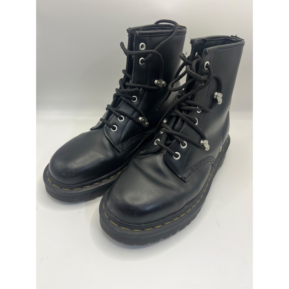 Dr. Martens AirWair Black Leather Industrial Work Boots Men's US 11